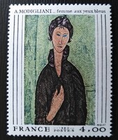 Fr2227 / Franciaország 1980 Modigliani festménye bélyeg postatiszta
