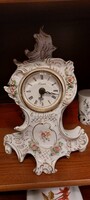 Sitzendorfi porcelán kandallò ora