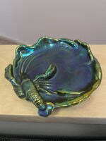 Zsolnay Eozin Anniversary Lilac Fish Plate