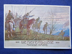 Képeslap: Osztrák propaganda képeslap az 1910-es én közepéről I. VH.