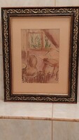 SCHÖNBERGER ARMAND:(1885-1974):Interior Scene