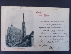 Antik képeslap Bécs – Szent István-székesegyház, 1905,   Monarchia