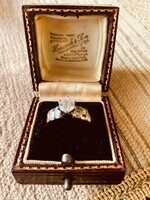 White Gold 14K Ring with CZ, 3.4g