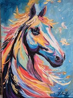 Equestrian painting