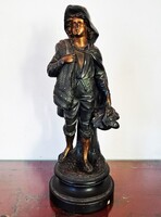 Vintage German Uffrecht & Co. Ceramic Fisher Figurine / Sculpture starting from 1 HUF!!!