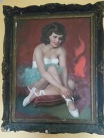 Ballet Dancer Oil Painting