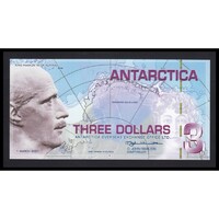 Antarktisz,3 dollars 2007 UNC