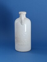 Antik Zwack gránit kőedény palack, butélia