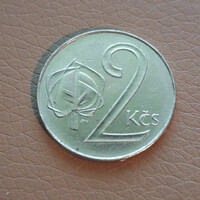 Csehszlovákia 2 korona, 1991