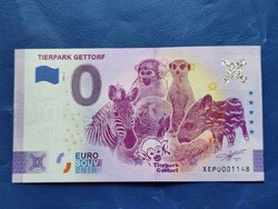 NÉMETORSZÁG 0 EURO 2022 MAJOM ZEBRA PAPAGÁJ TAPÍR SZURIKÁTA! RITKA EMLÉK PAPÍRPÉNZ!