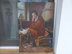 Antique Petőfi painting