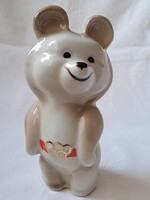 Retro / vintage szovjet / orosz olimpiai Misa maci porcelán figura