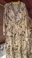 H&M prémium botanikus viszkóz maxi ruha Eu52/54