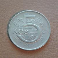 Csehszlovákia 5 korona, 1974