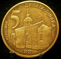 Szerbia 5 Dinár, 2020 A11G1