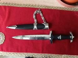 Láncos Német Waffen SS tiszti dísztőr SS-Ehrendolch másolata replikája