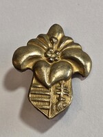 Bronz, címeres leány cserkészjelvény - 1930