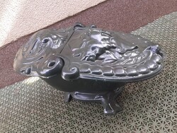 Antique Cast Iron Coal Storage Bin RARE!!
