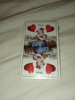 Retro 32-card Hungarian playing card set with advertising on the back, unopened, Leme Barkácsbolt Kft. store