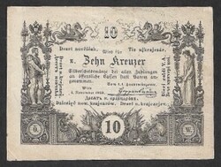 Hajtatlan 10 krajcár 1860 AUNC
