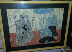 Japanese Original Woodblock Print Utagawa Kunisada (1786-1865), Edo Period