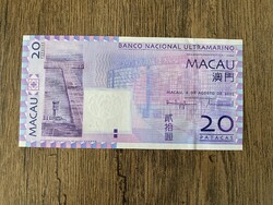 Makaó 20 Patacas 2005 UNC