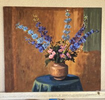 Ferenc Schey: Still Life, oil - fiberboard