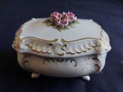 Unterweissbach porcelan ékszeres doboz