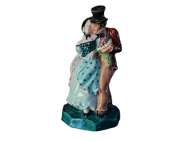 V. Szbs Auction: Zsolnay, 1902-1910, Love Couple Small Sculpture - Extremely Rare!