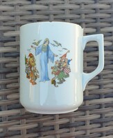 Hófehérke Zsolnay porcelán mese mintás bögre