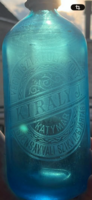 Blue 0.5L Acid-etched Soda Bottle