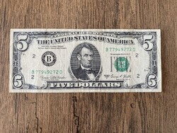 Amerika 5 Dollár 1969 B VF-