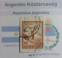 Argentína bėlyeg - hiánypótl. ( arg 10)