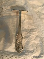 BABY SPOON - HANSEL & GRETEL - SILVER-PLATED - ANTIQUE - 10.5 x 4.5 x 2.5 cm - MONOGRAMMED
