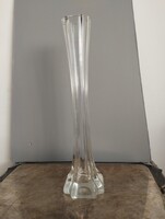 Eredeti Walther Glas ólomkristály szálváza (32 cm, hibátlan) – Mid-Century, Németország