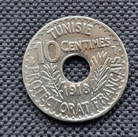 Tunézia  10 centimes 1918 (ZU191)