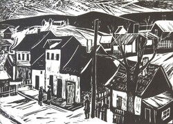(N) Szamosvári József (1931 - ) : Landscape / Village Scene