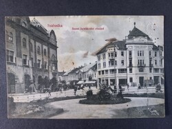 Antik képeslap Monarchia Szabadka – Szent István téri részlet, Vajdaság, Szerbia