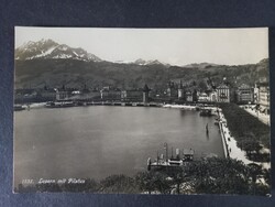 Régi képeslap Luzern a Pilatus-szal 1927