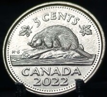 Kanada 5 cent, 2022 F01F7
