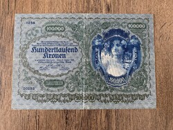 Ausztria 100000 Korona 1922 F+