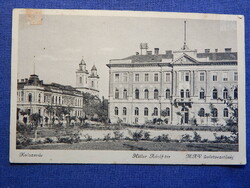 Képeslap: Kolozsvár, Hitler Adolf tér, MÁV üzletvezetőség