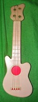 1960's SELCOL-ANGOL-"THE ROLLING STONES" party pack DARABJA  játék plasztik gitár 20cm RITKA DARAB
