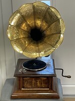 Beautiful inlay gramophone