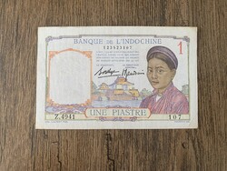 Francia Indokína 1 Piastre 1936 XF+