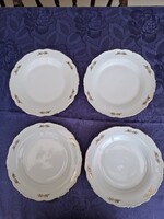 Vintage Haas&Czjzek (H&C) csehszlovák porcelán lapos tányér szett (4 db)
