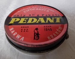 Régi retro PEDANT cipőpaszta doboz