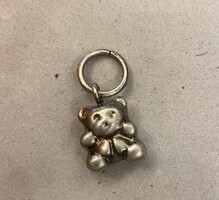 Sterling Silver Teddy Bear Pendant/Miniature