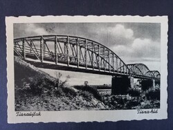Tiszaújlak Old Postcard – Tisza Bridge