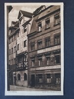 Nürnberg régi képeslap – Hans Sachs lakóháza, történelmi városrész